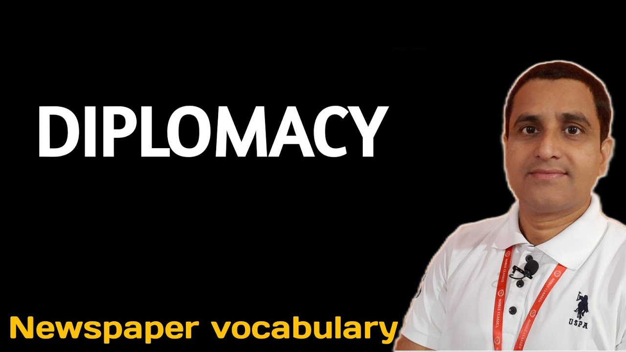 Diplomacy Meaning in Hindi || Diplomat || Diplomatic || Vocabulary 