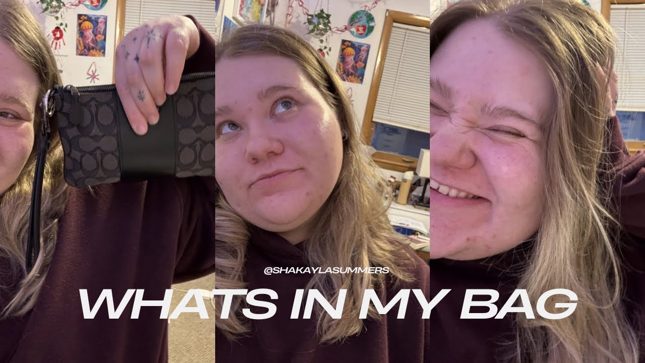 What’s in my bag!! 🤗👛🪩🌟