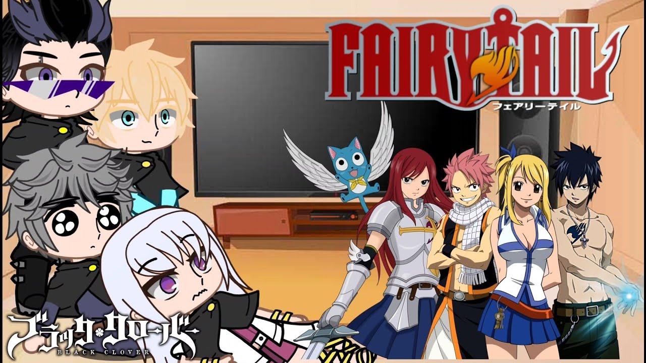 black clover react to Fairy tail#1/?||Gacha Life||