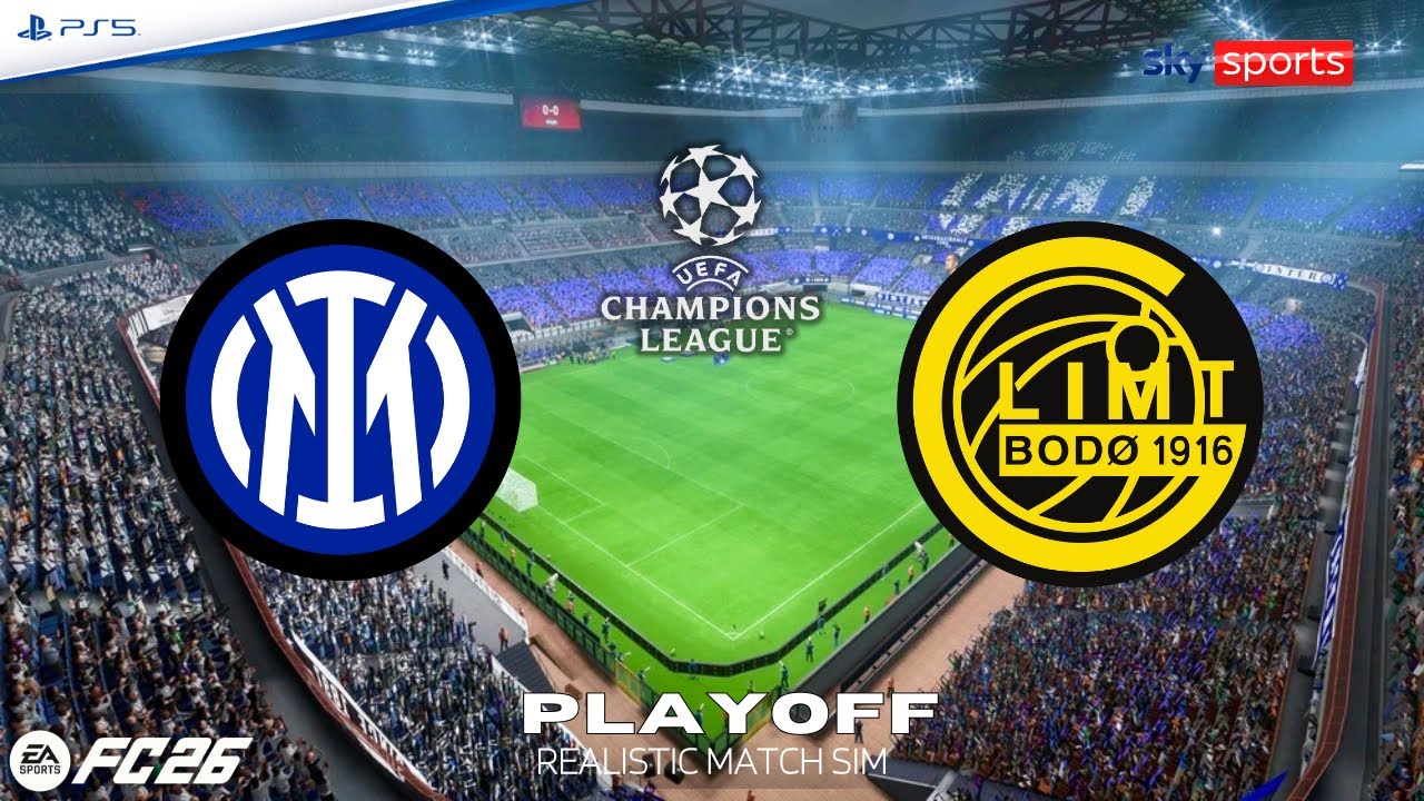 FC 26 | INTER - BODO GLIMT ⚽ Champions League 2025/26 - Playoff (Realistic Match Sim)