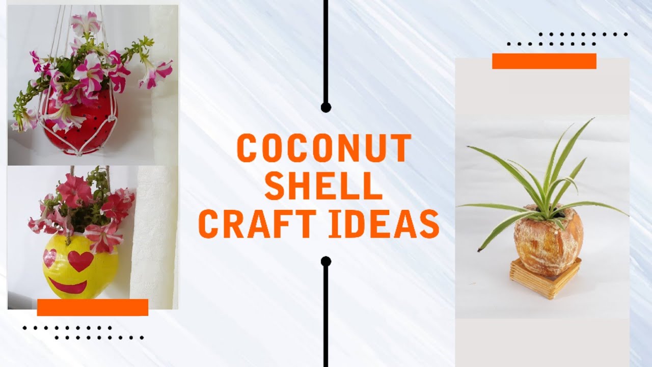 Coconut Shell Craft Ideas || DIY Coconut Shells || Hanging Planter Ideas || Best Out of Waste