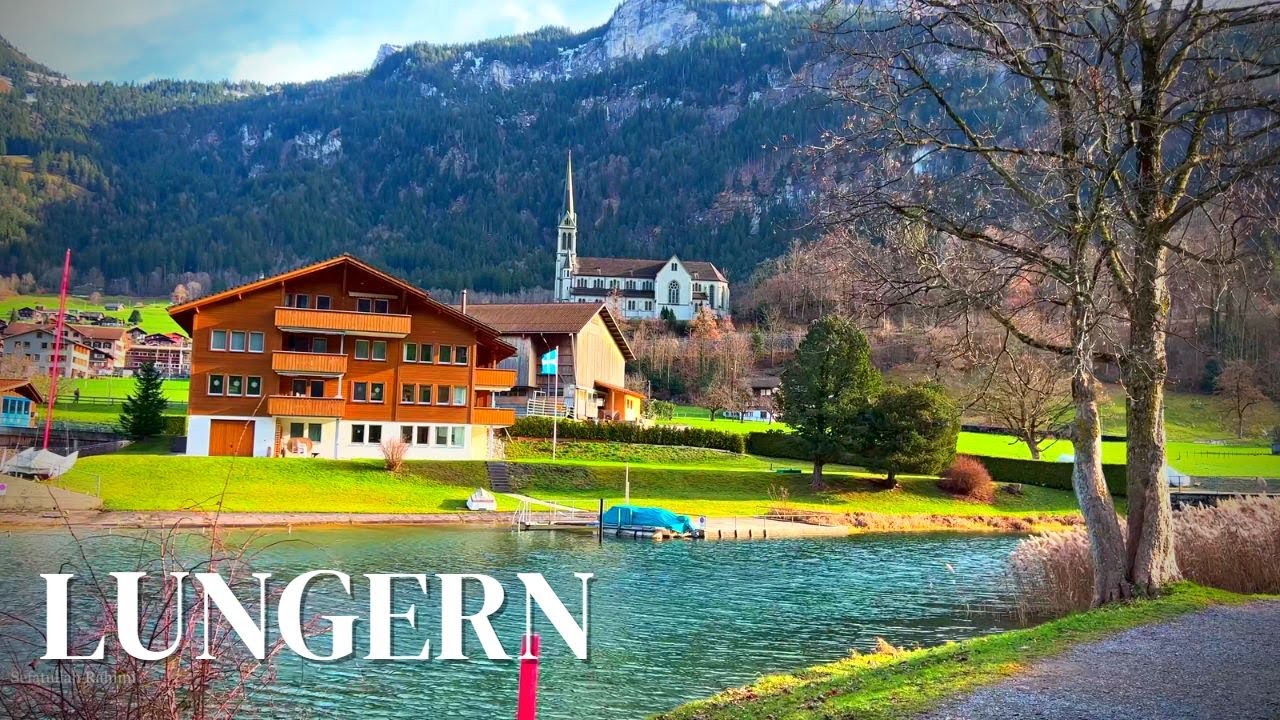 Lungern - Switzerland's Most Beautiful Village | Full Walking Tour | 4K UHD 60fps