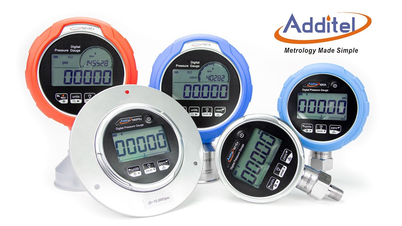 Introducing The All-New Pressure Gauges From Additel