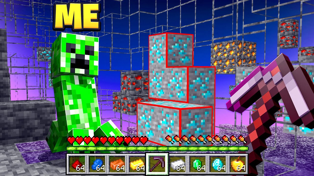 Я обманул своего брата с помощью XRAY в Minecraft