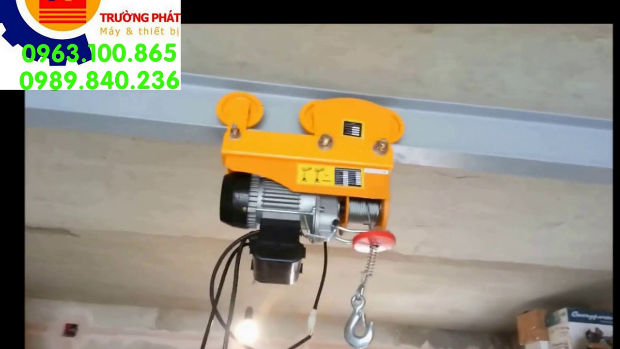Tời điện Mini PA kết hợp con chạy giá rẻ nhất miền bắc.tải trọng nâng từ 50 đến 500kg