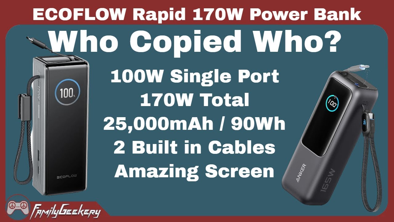 Внешний аккумулятор ECOFLOW Rapid 170 Вт — подробный обзор!