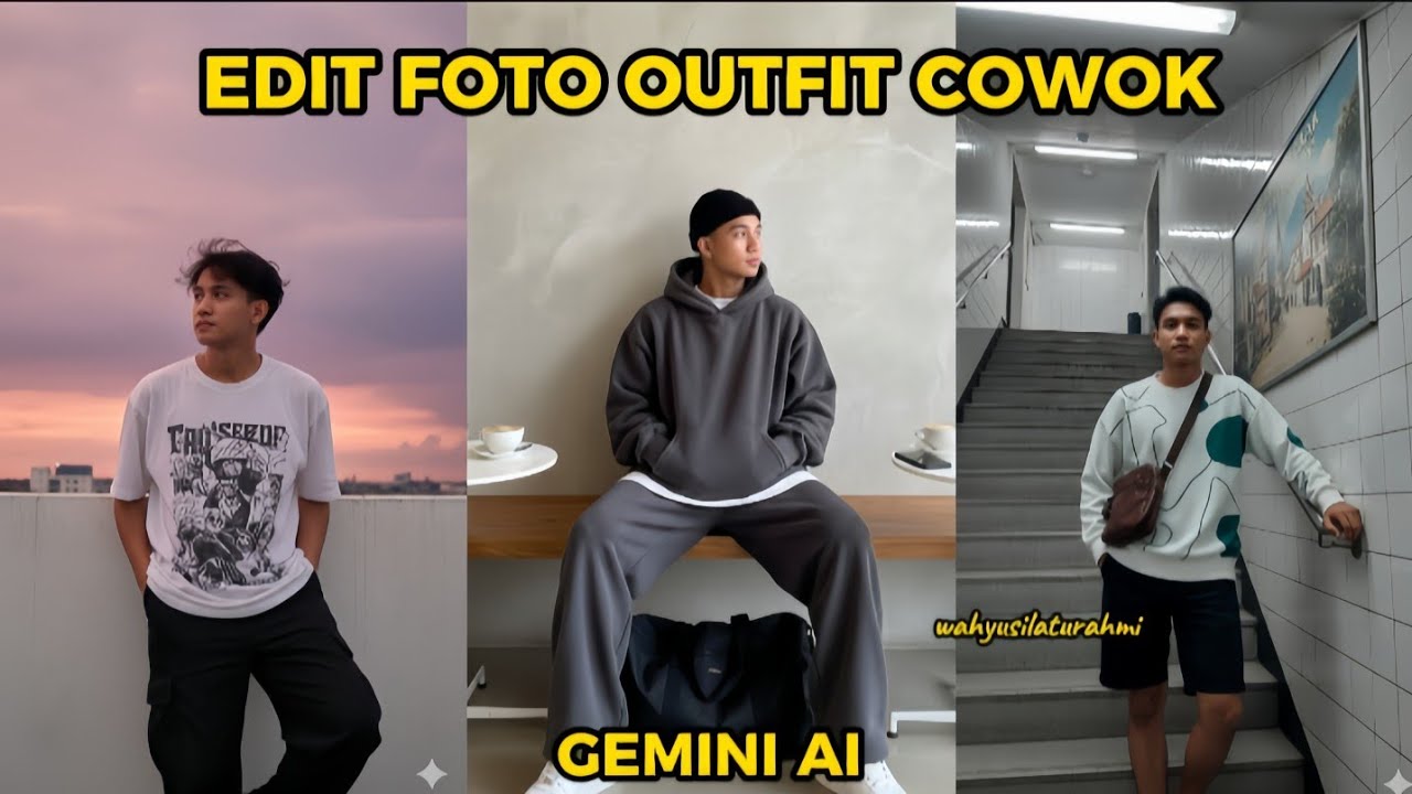 Cara Edit Foto Outfit Cowok Gemini AI || Edit Foto Aesthetic Cowok di Gemini AI 