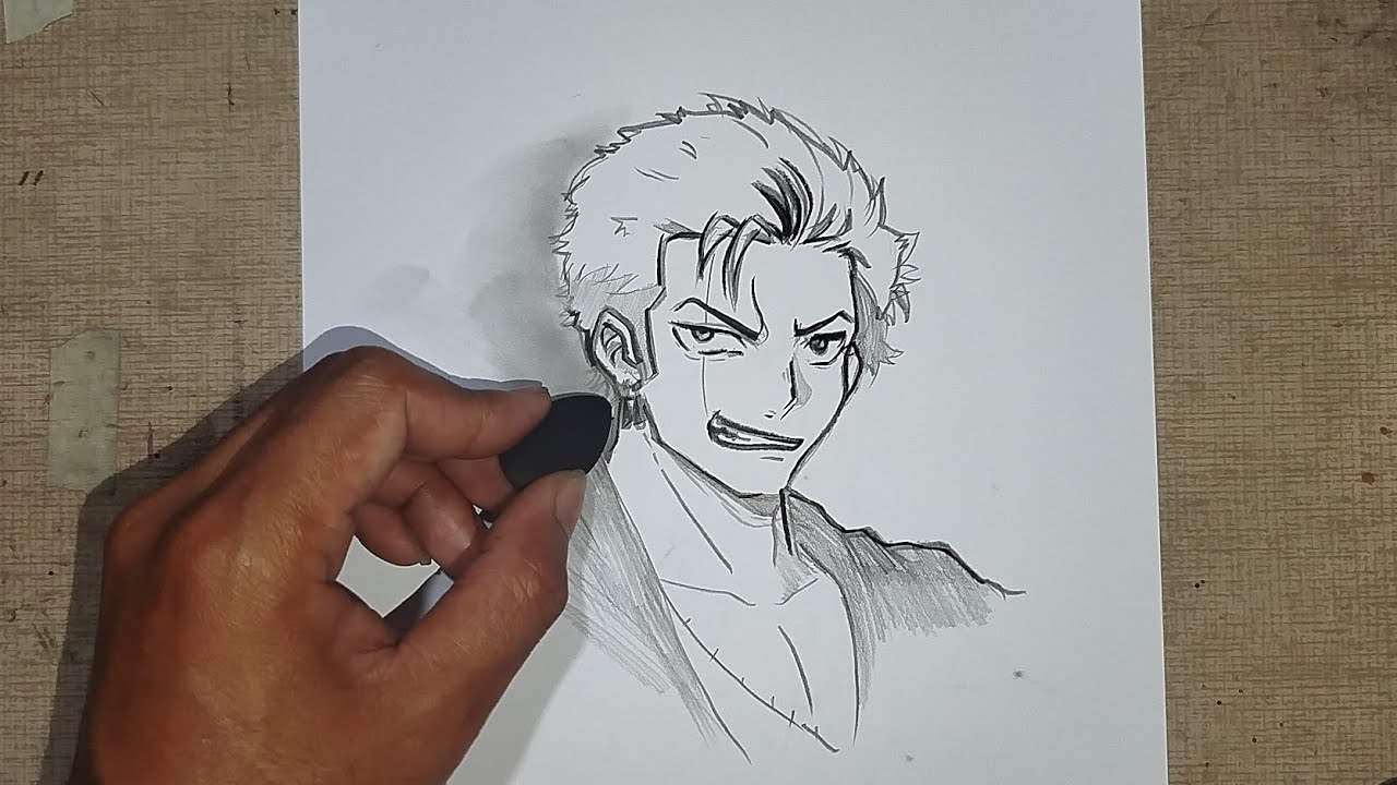 How to Draw Zoro from One Piece | STEP BY STEP Drawing for beginners 