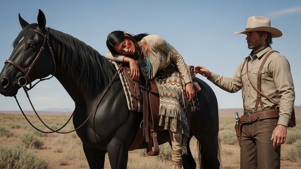 Il cavallo del cowboy era sparito da 3 giorni... Tornò con una donna Apache ferita.