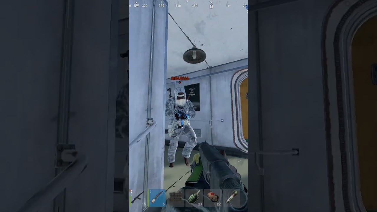 Solo Snowballs on cargo  #rust #rustgame #rustconsole #rustclips #pvp #gaming #solorust