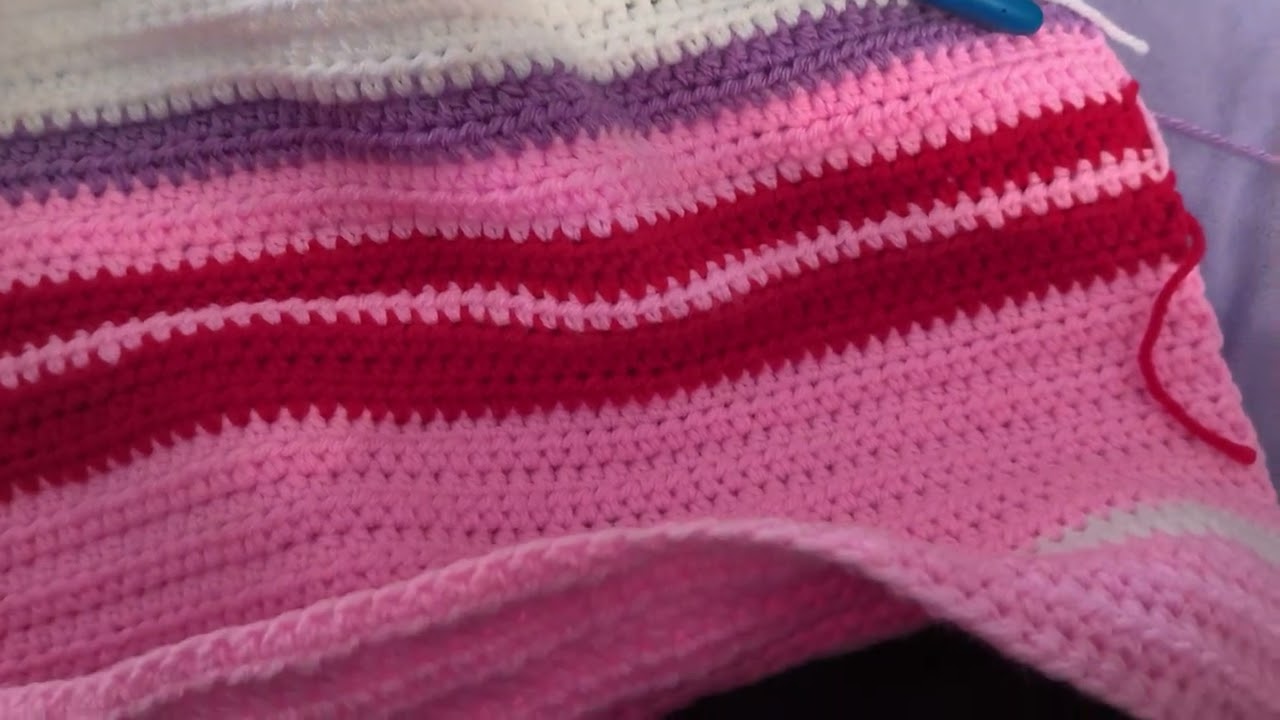 Relaxing crochet with me - valentine's heart pillow back - part 11
