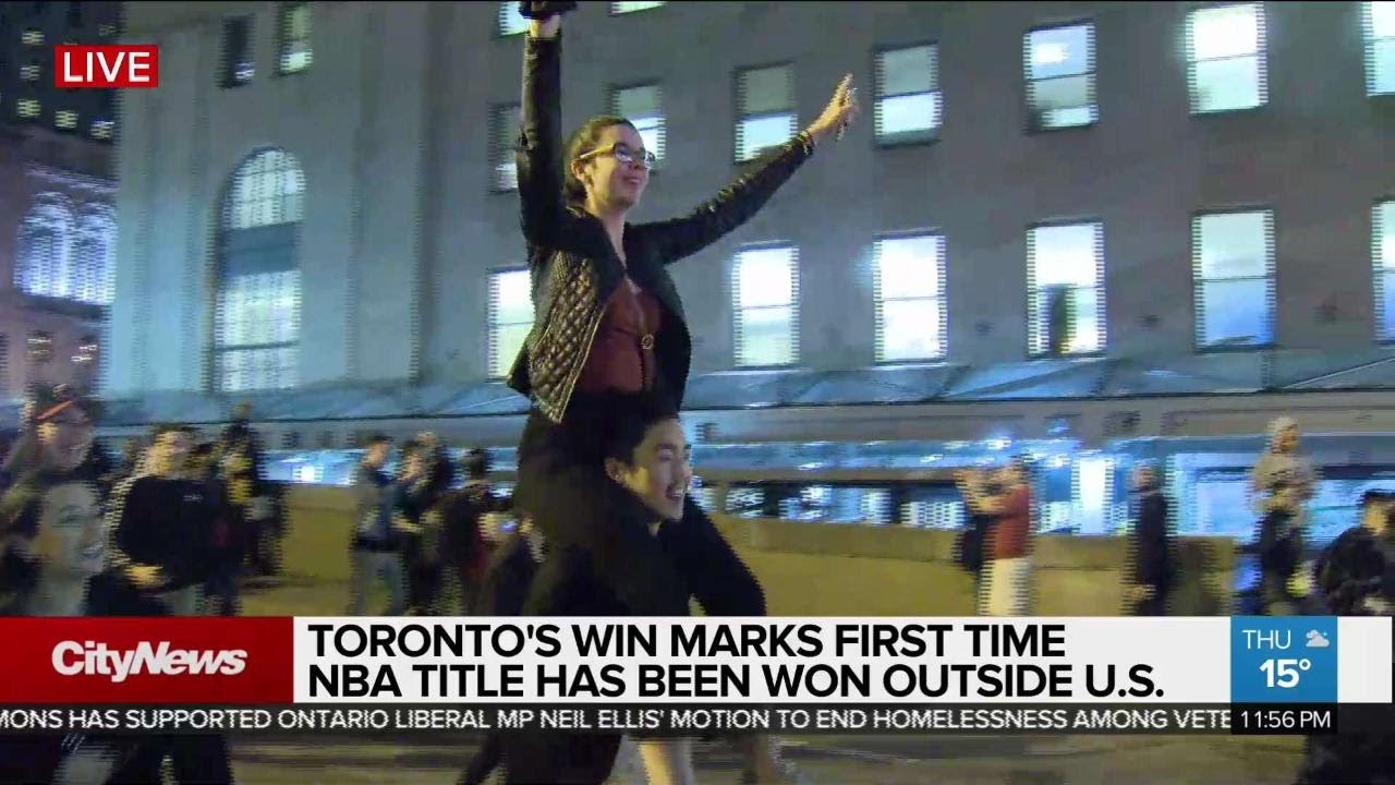 Raptors fans across the GTA celebrate historic win