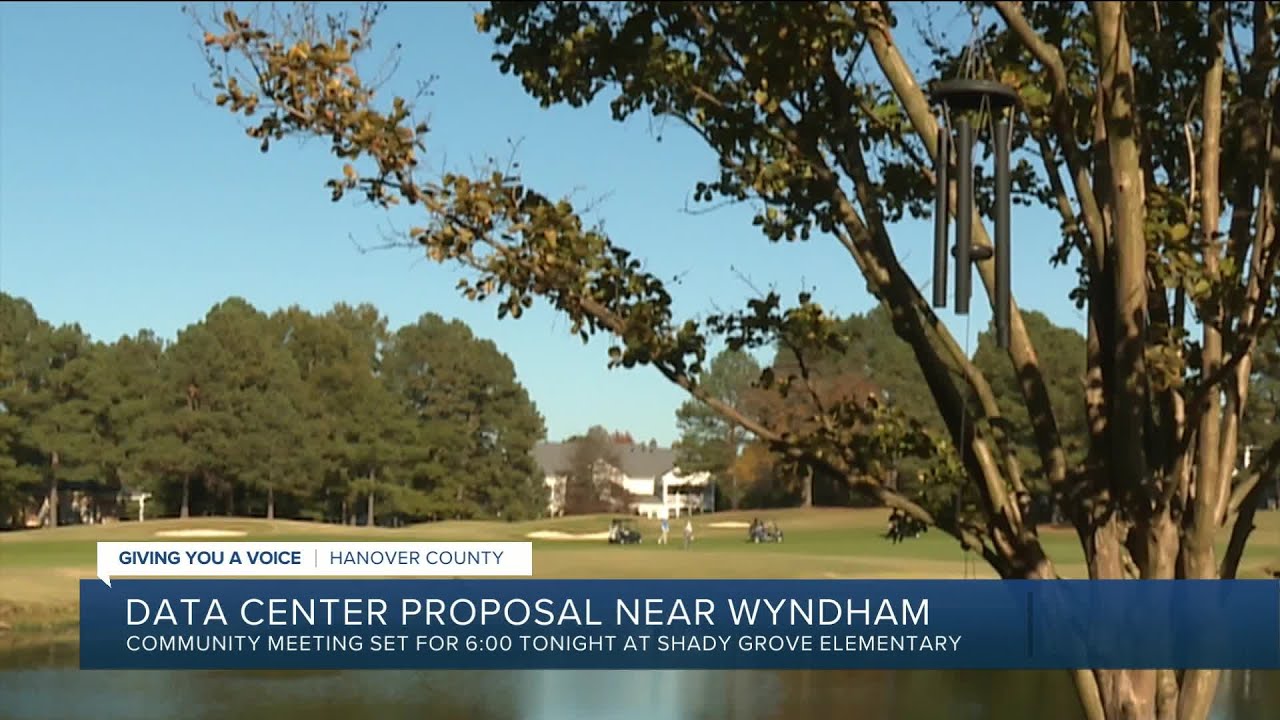 Community meeting tonight related to 400-acre data center campus plan near Wyndham