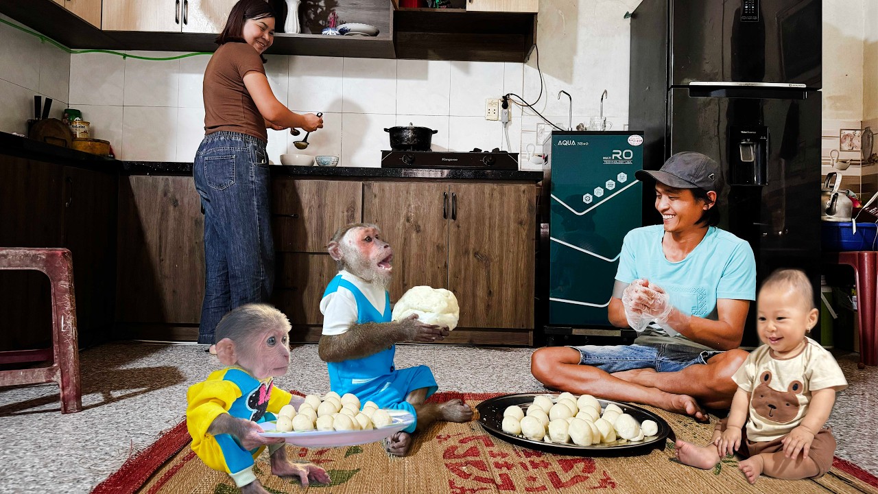 CUTIS Family Makes Vietnamese Sweet Rice Balls ! Food Tour