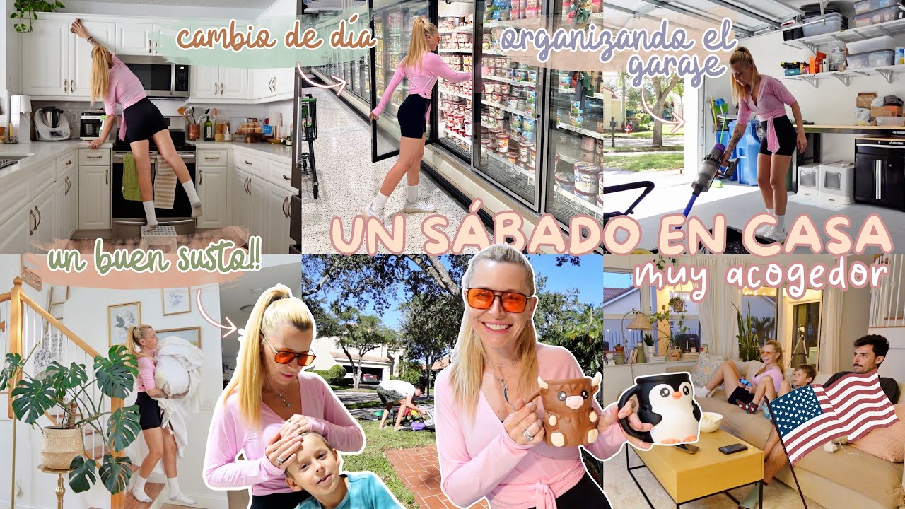 🇺🇸 un buen SUSTO 😨 vas a querer ESTO 😱 ORGANIZANDO el garaje + un sábado muy ACOGEDOR 🏡 VLOG