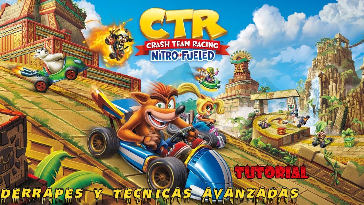 CRASH TEAM RACING NITRO FUELED Derrapes & Técnicas avanzadas | Atajos Circuito Crepúsculo (PS4)