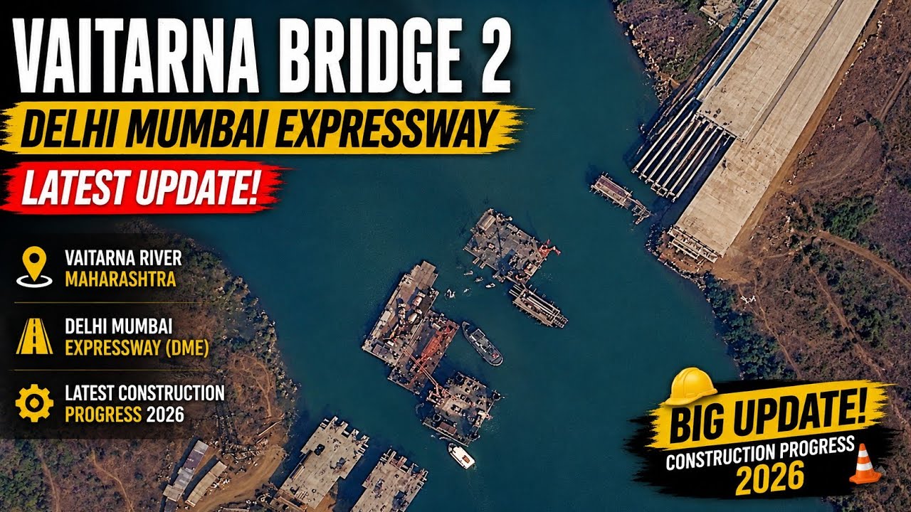 Vaitarna Bridge 2 Update || Delhi Mumbai Expressway Maharashtra || Latest Construction Progress 2026