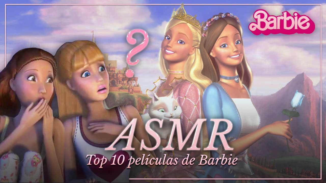 ASMR ✧ Las 10 mejores películas de Barbie para la nostalgia 🎀 | Noche de PowerPoint #3