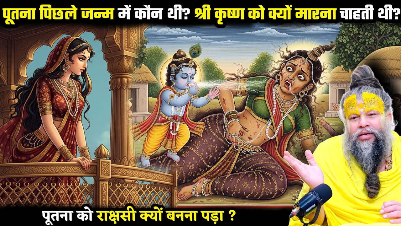 पूतना पिछले जन्म में कौन थी ? श्री कृष्ण को क्यों मारना चाहती थी ? श्री प्रेमानंद जी महाराज