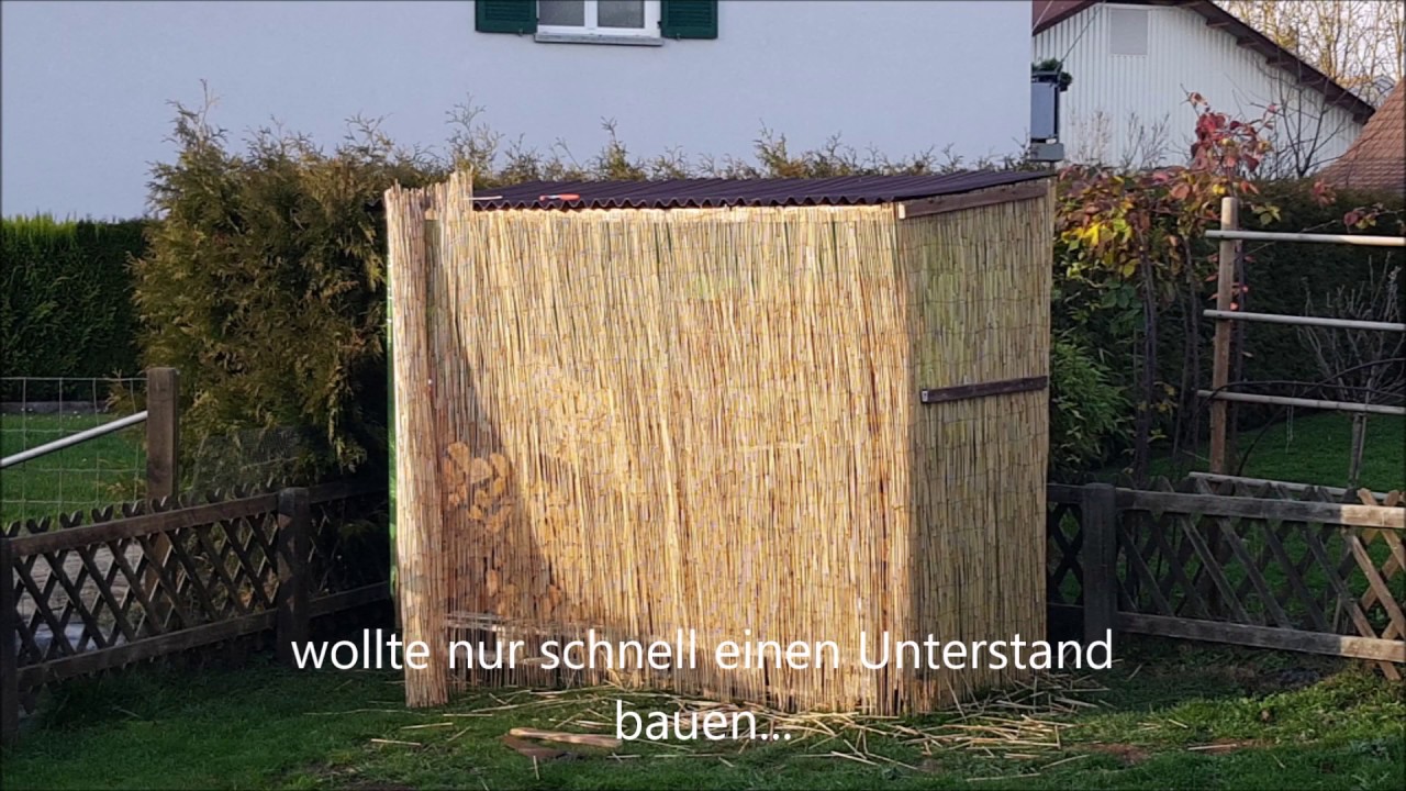 Holzlager aus Restholz