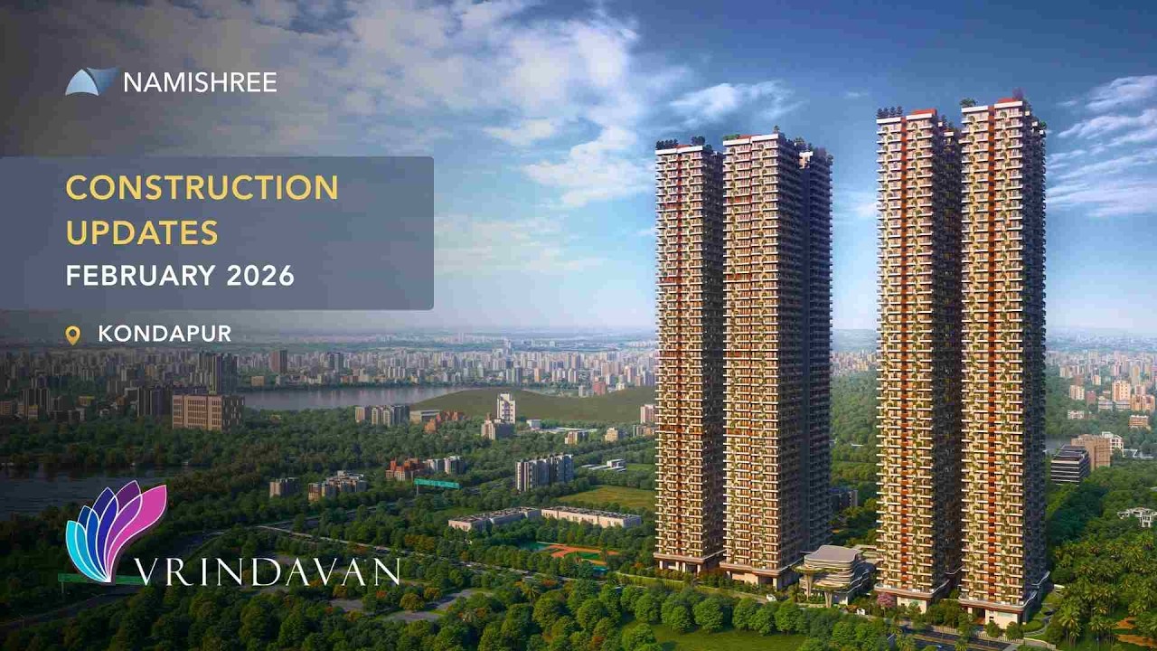 Construction Update Feb 2026 | Vrindavan by Namishree at Kondapur | Premium Luxury Homes
