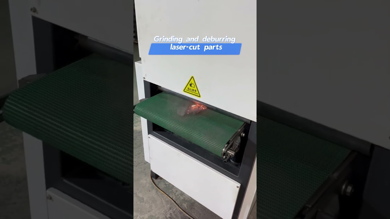 Grinding and deburring laser-cut parts 
