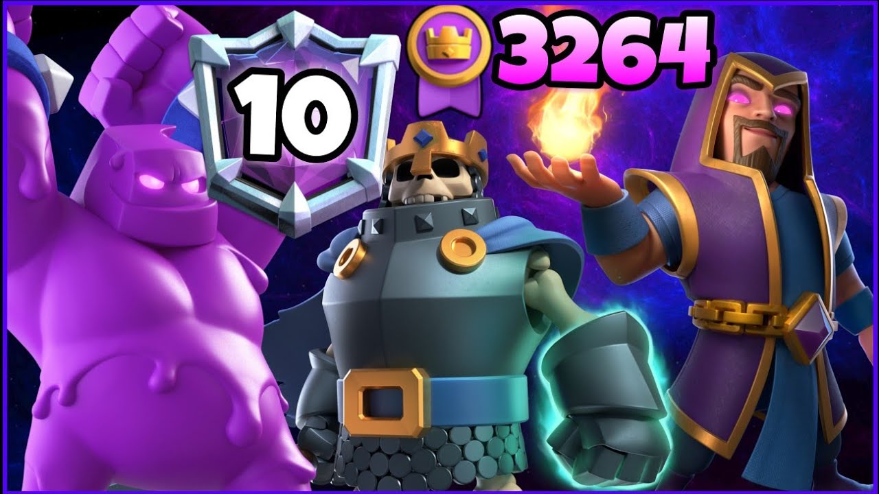 3264🥇 with Elixir Golem Deck.!