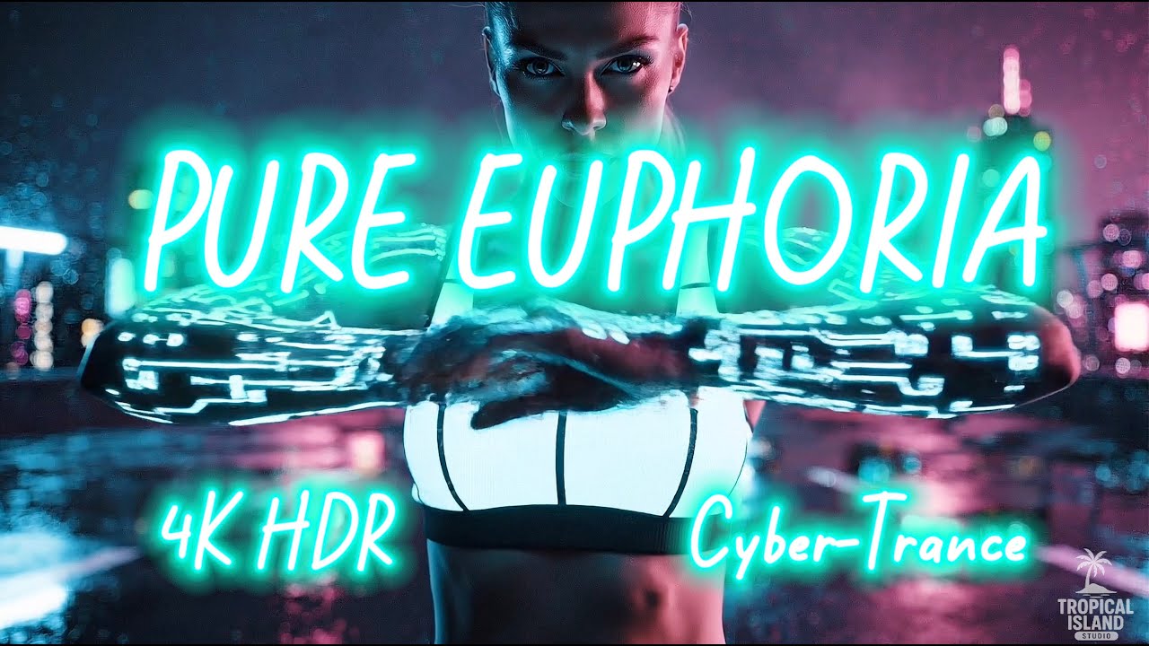 CYAN TIDES (Island of Us) // Official Cyber-Trance Video (142 BPM Euphoria)