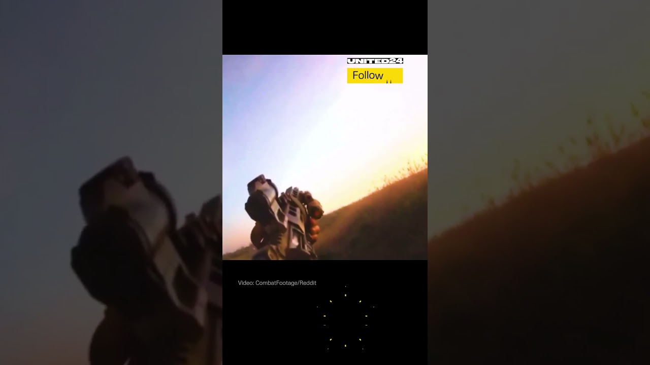 Ukrainian Soldiers Skillfully Destroyed Russian Drone #warinukraine