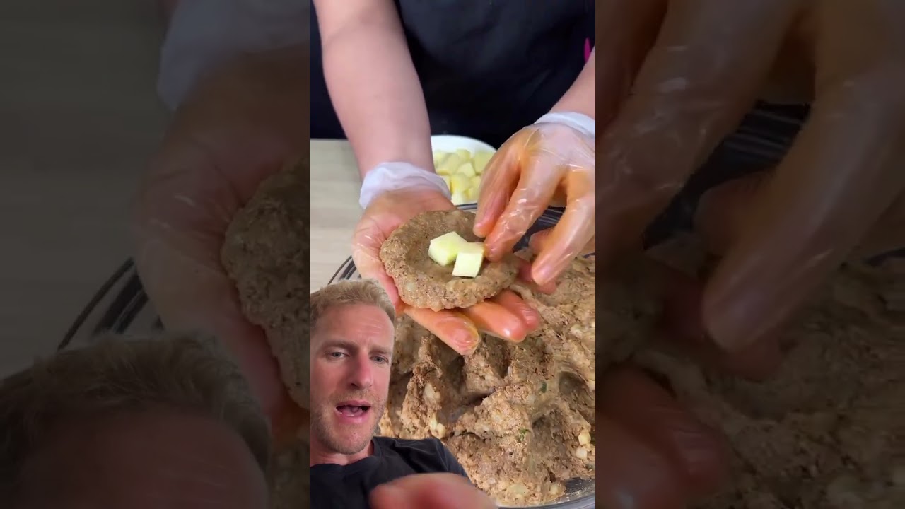 Croquete de batata com carne moída