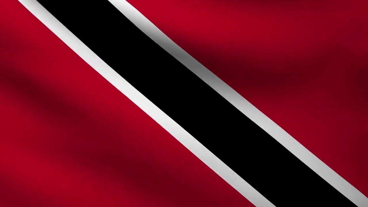 [10 Hours] Trinidad and Tobago Flag Waving - Video & Audio - Waving Flags
