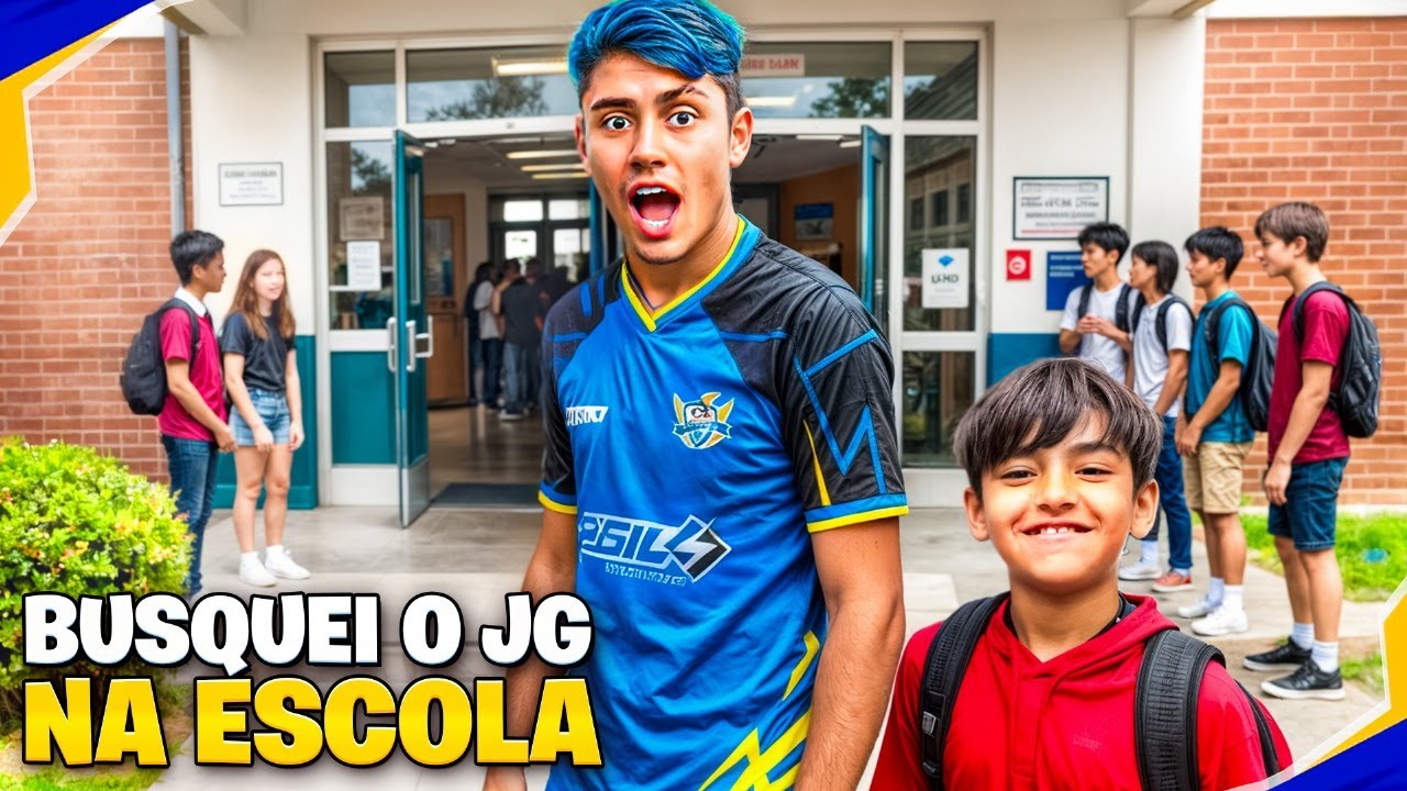BUSQUEI O JG NA ESCOLA! *ele gostou!?