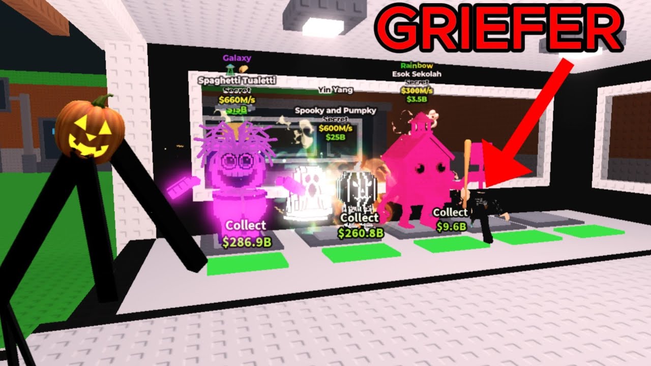 STEALING THE RAREST ITEMS BUT GRIEFERS RUIN IT! OCTOBER 28, Steal a Brainrot ROBLOX!