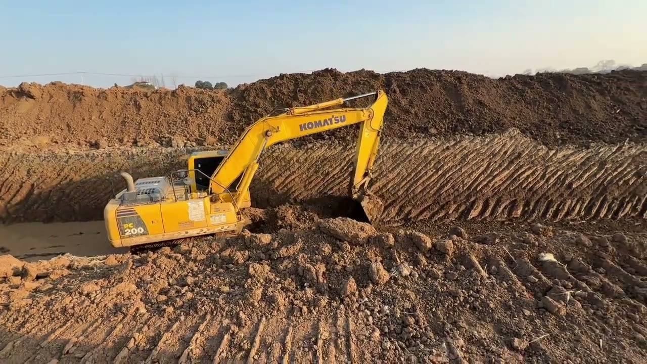 Building Underground Water Pipes from the Lake to the City PART I | 湖水引流至城市的地下水管施工 上集
