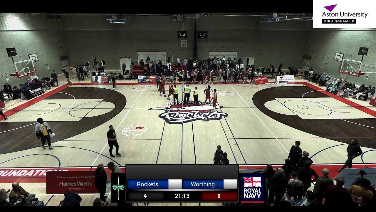 NBL Division One LIVE: Birmingham Rockets Men vs Worthing Thunder