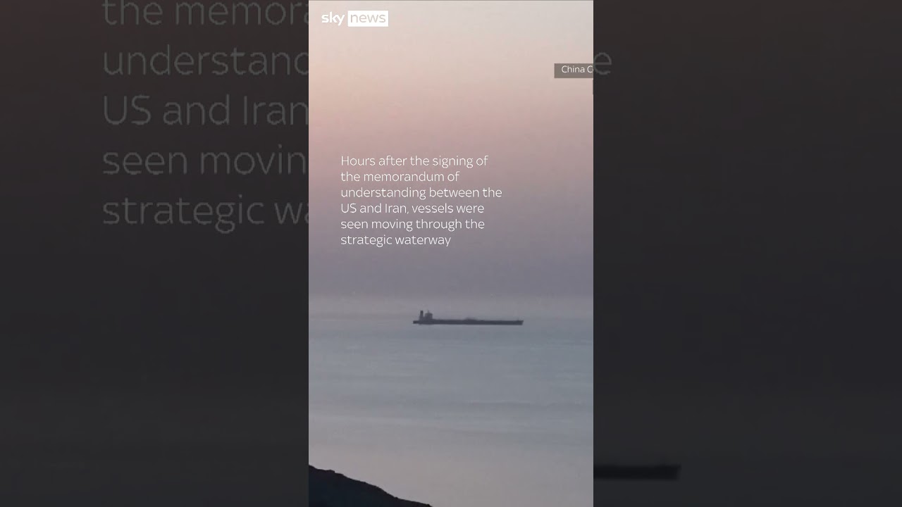 Vessels seen moving in Strait of Hormuz