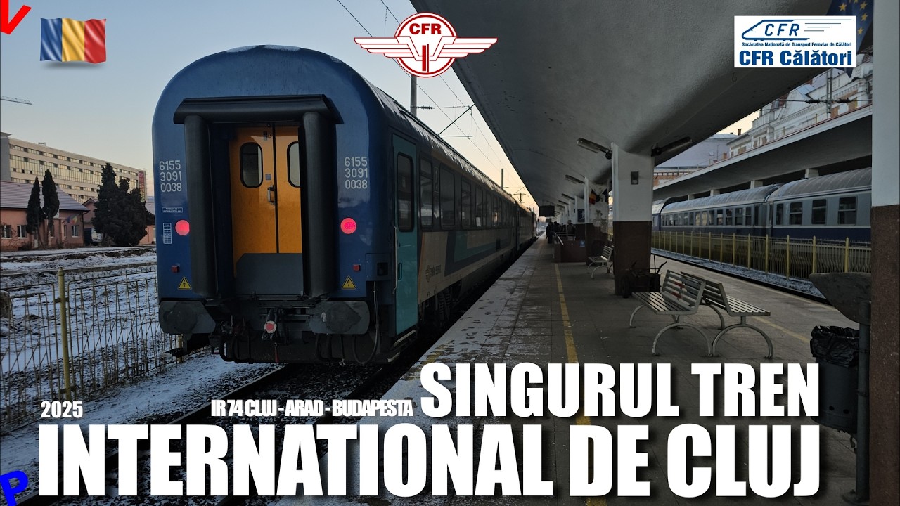 Cluj Napoca - Arad cu singurul tren International ramas din Cluj| IR 74 Claudiopolis