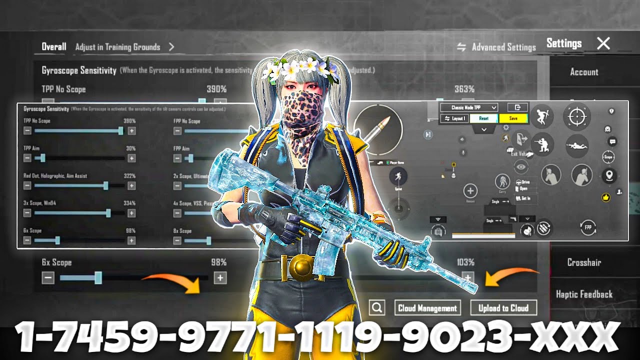 NEW UPDATE 4.1🔥BEST SENSITIVITY CODE + CONTROL SETTINGS BGMI/PUBG MOBILE