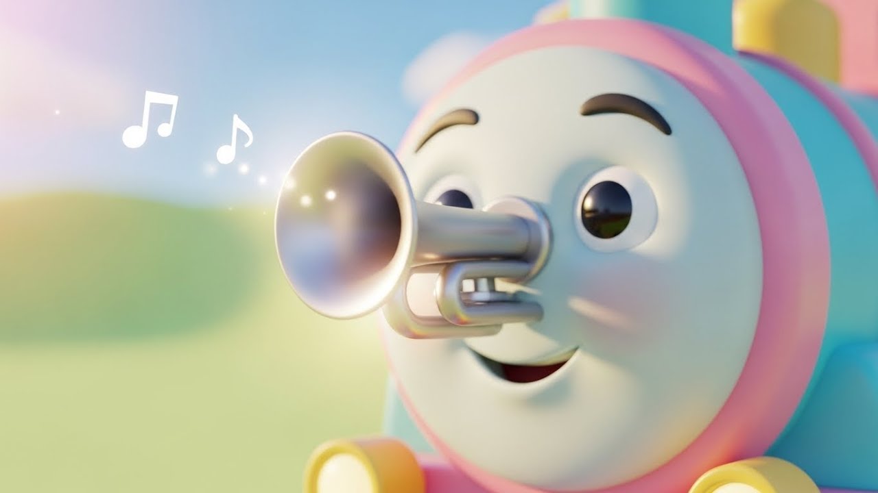 Смеющийся поезд говорит «Чук Чук» 🚂😆🎶 | мультфильм для детей и весёлые приключения