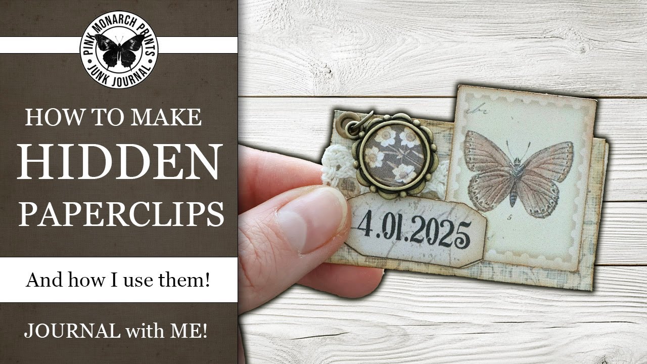 How to make a Hidden Paperclip for your Journal ❤️ #junkjournal