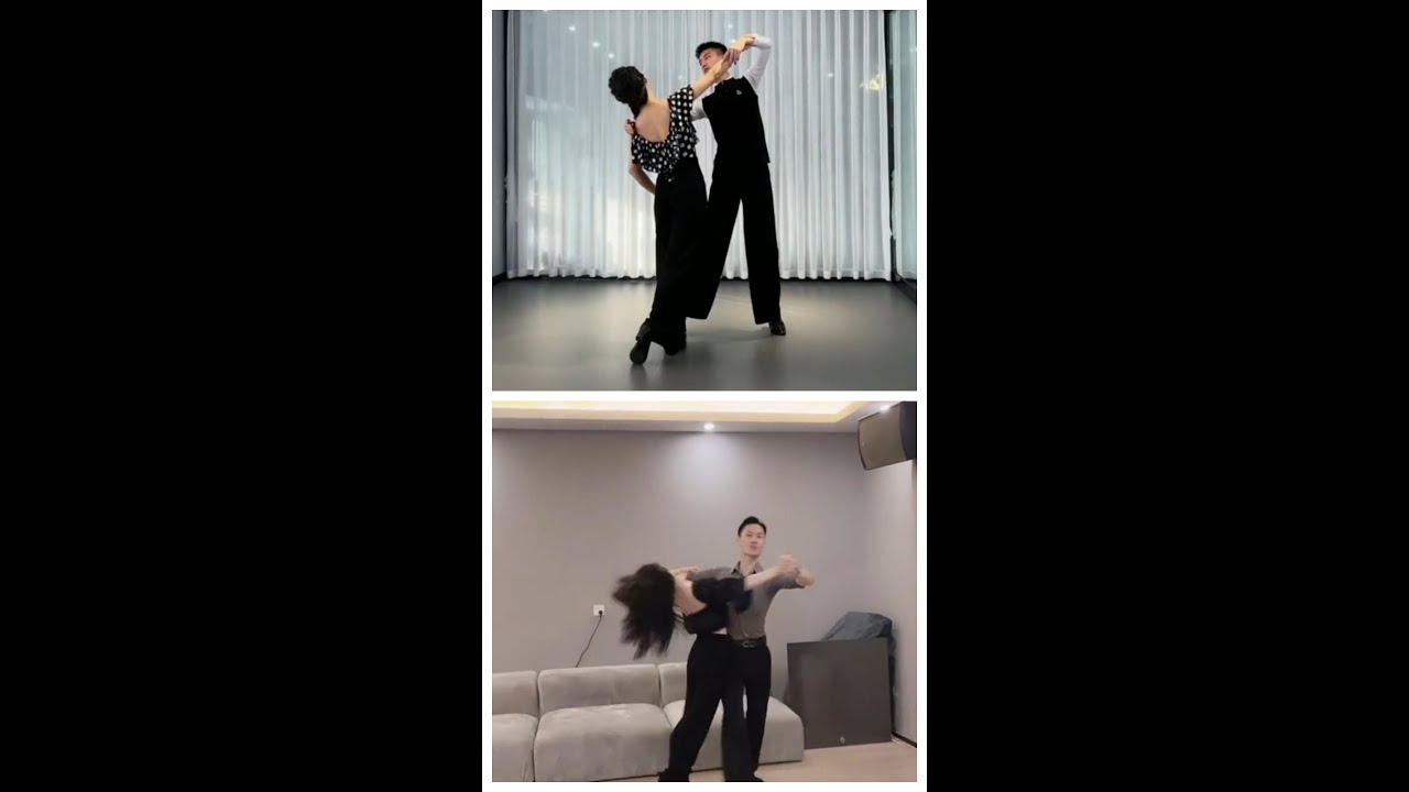 國標舞學習[91] - 開式右轉和外側右旋轉 / Open Nature Turn & Outside Spin Turn (subtitled)