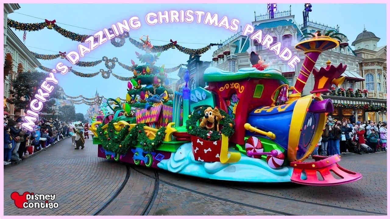 🎄 Mickey’s Dazzling Christmas Parade en Disneyland París ✨ | El desfile MÁS mágico de Navidad