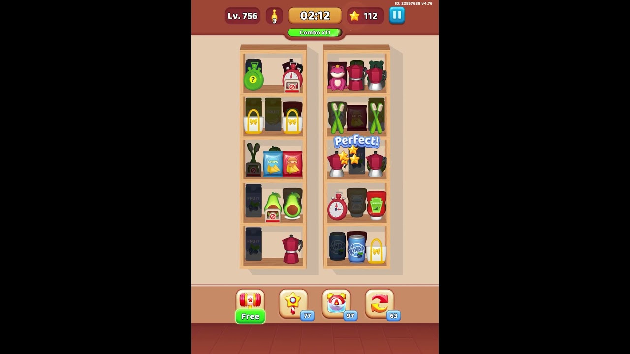 Goods sorting level 756
