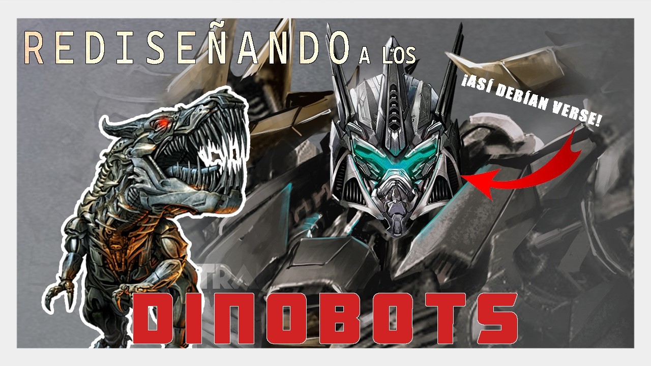 Rediseñé a los DINOBOTS de TF 4 (ConceptArt & Photobashing)