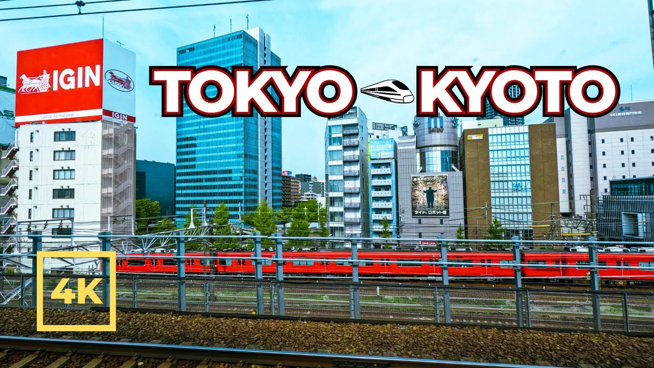 Use This to Relax | Tokyo → Kyoto Bullet Train Window Ride (4K, No Talking)