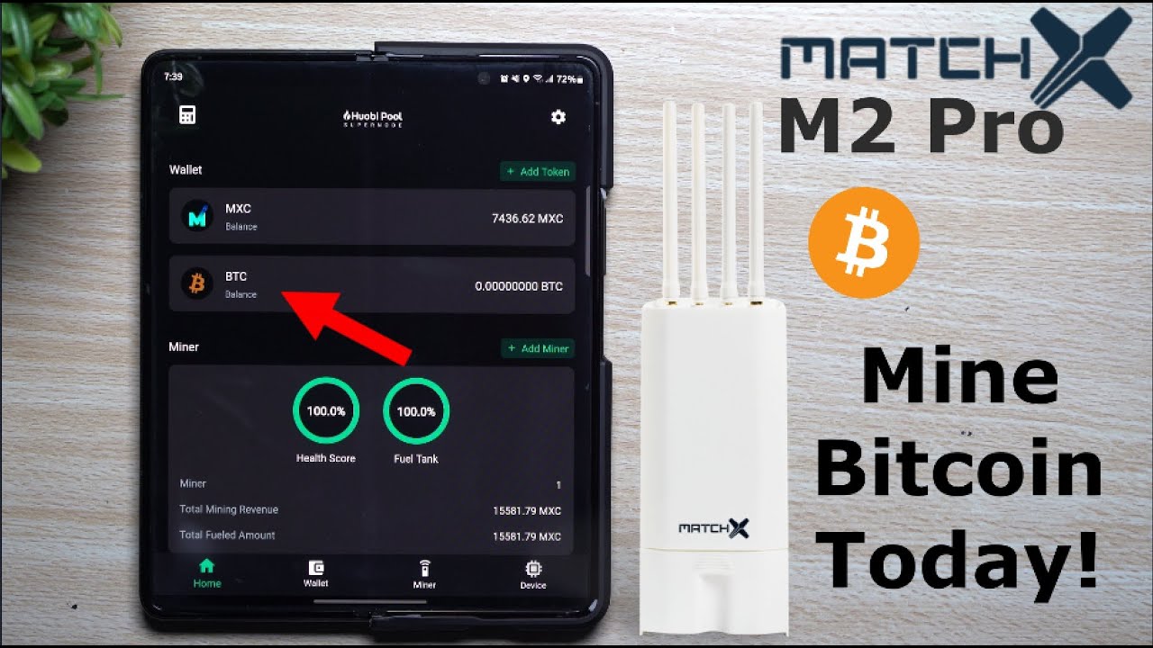 MatchX M2 Pro - How To Mine Bitcoin ($BTC) | Now Available!