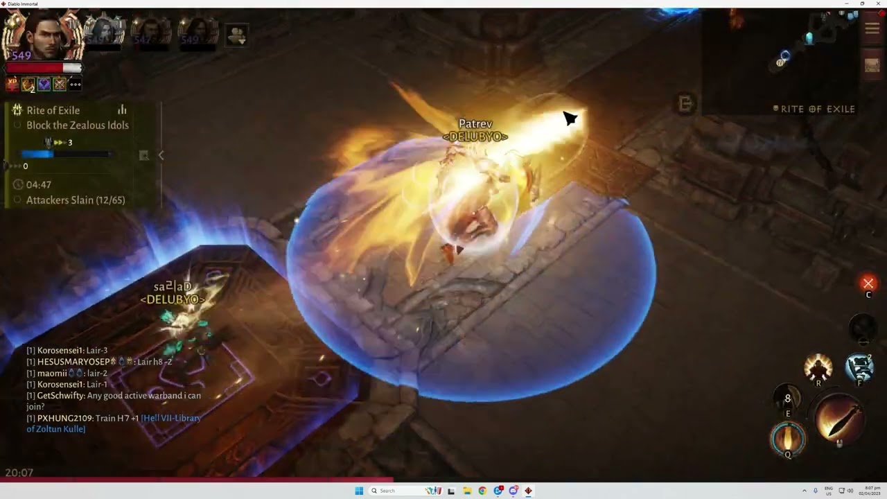Diablo Immortal ROE Delubyo vs Relentless