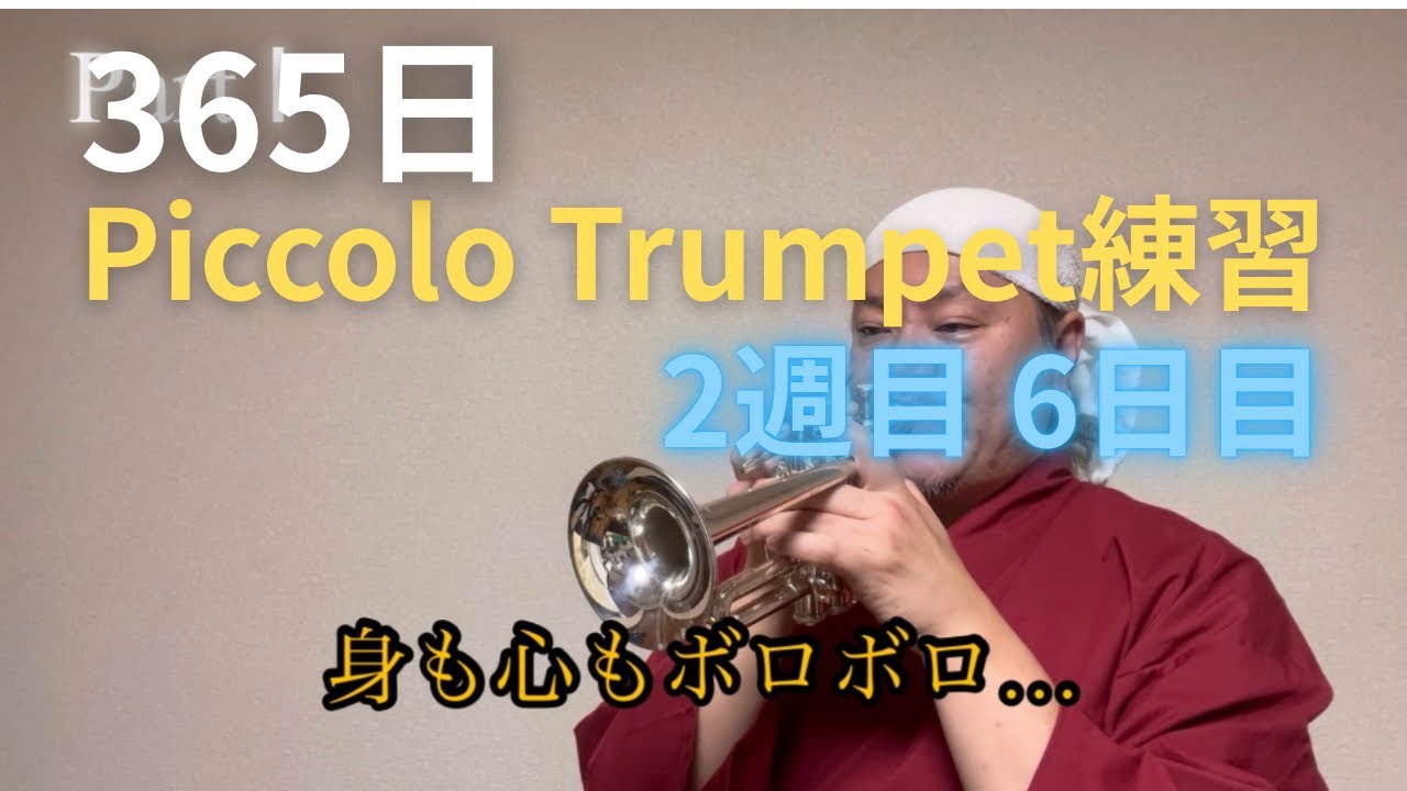 365日Piccolo Trumpet練習Lesson2#6【13日目】