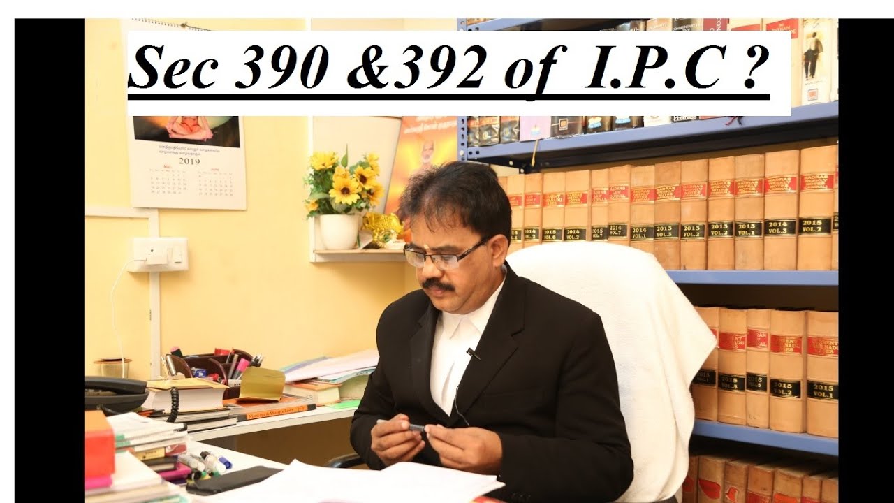 What is Robbery & Punishment u/s 390 & 392 of IPC? | IN TAMIL
