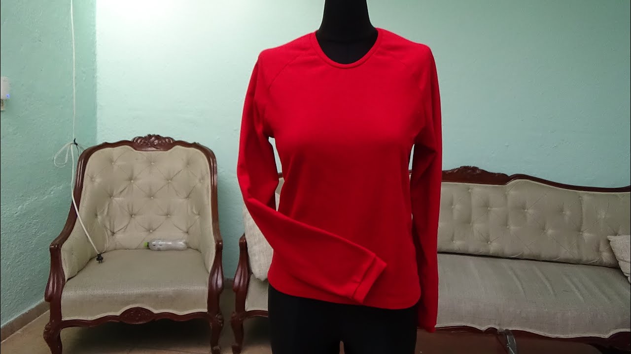 55.1-Trazo de Sudadera manga ranglán